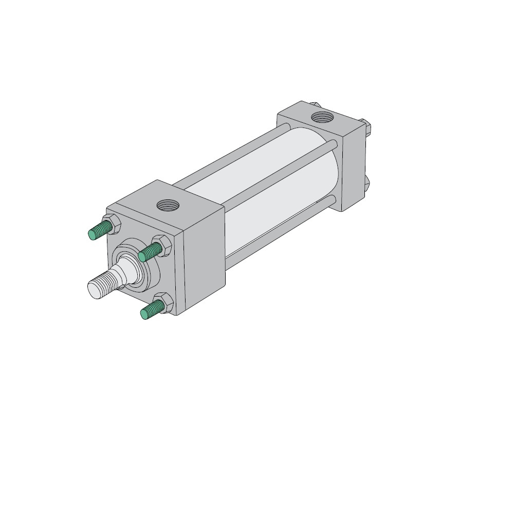 X3AL-24A1D-KLB0 NUMATICS/AVENTICS NFPA CYLINDER A SERIES 2" BORE 24" STROKE, EXT TIE ROD HEAD, CAP CUSH, LOW BREAKAWAY SEALS